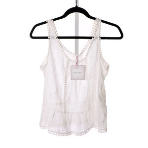 NWT MAUVE Women's Embroider Crop Top Size M